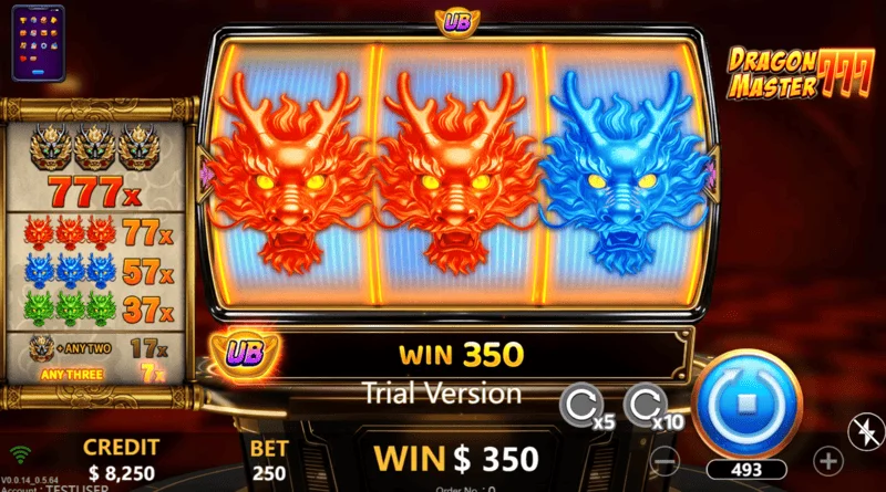 Dragon Master 777 - winning dragon combination